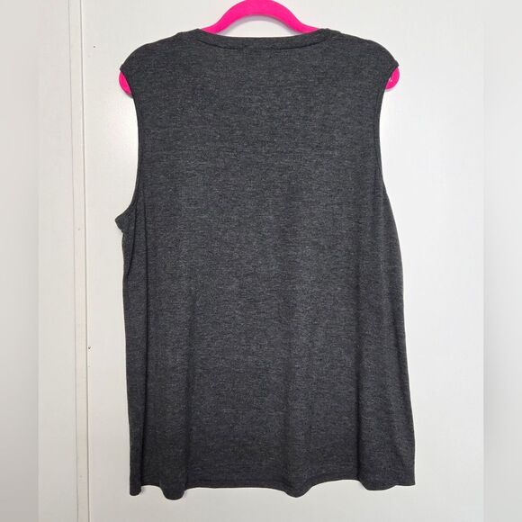 HOUNT Casual Loose Graphics Good Vibes Sleeveless Tee Sz XL - Picture 3 of 6